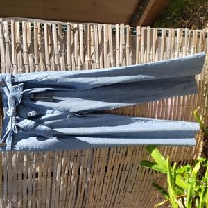 Denim Wide Leg Trousers